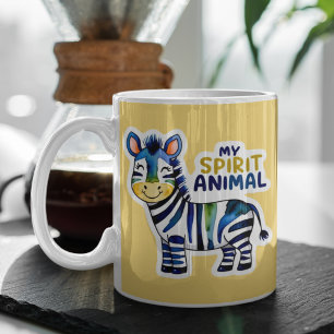 Min Spirit Animal Zebra Mugg