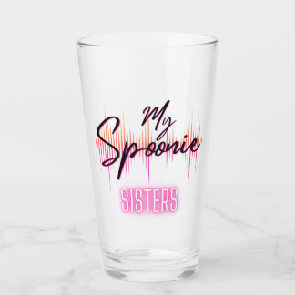 Min Spoonie Sisters Glass Kopp