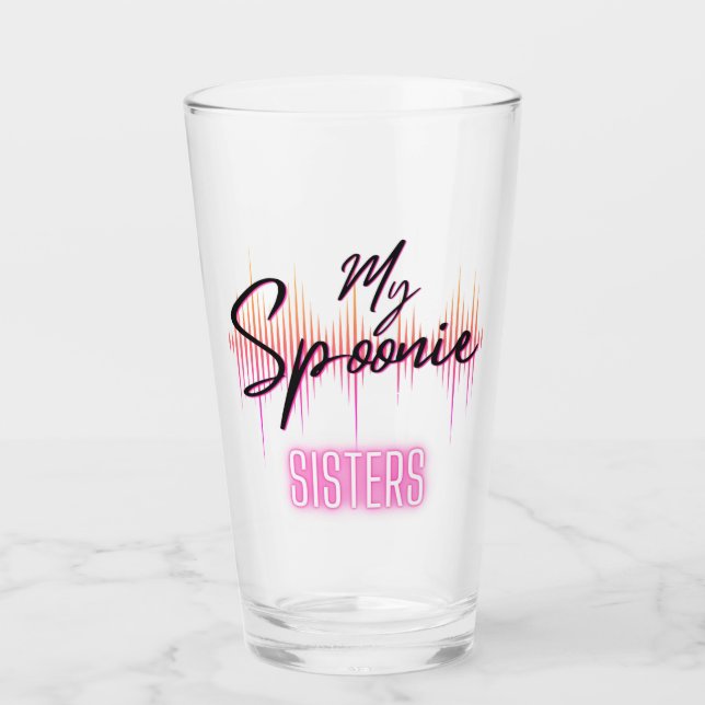Min Spoonie Sisters Glass Kopp (Framsida)