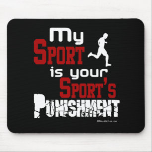 Min sport är din sport bestraffning - manlig musmatta