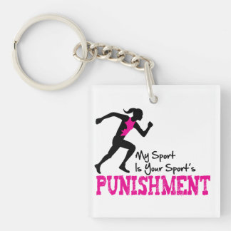 Min sport är din sportbestraffning Keychain