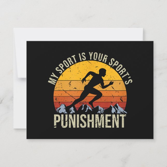 Min sport är ditt idrottslager i Kor Cou Julkort (Framsida)