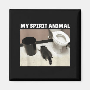Min Srit-djur Tvättbjörn Sopor Panda Berusad I Ba Magnet