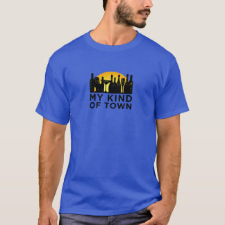 Min stad A med vin och öl formad av T Shirt