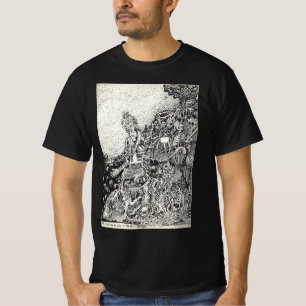 Min stad driven av eld ut i havet t shirt
