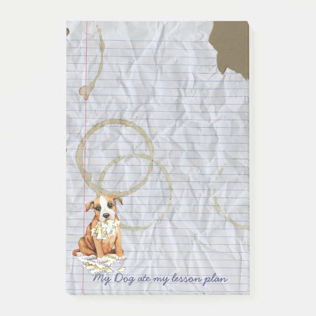 Min Stafford åt min kurs planerar Post-it Block (Framsida)