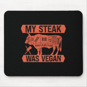 Min stek var Vegan-nyj Kött Eater Steak Älskare Musmatta
