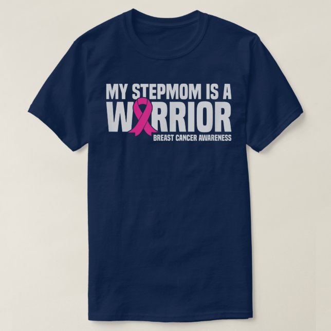Min Stepmamma är en medvetenhet om bröstcancer i W T Shirt (Design framsida)