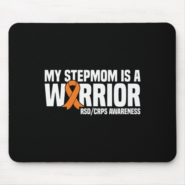 Min Stepmamma är en Warrior Orange Ribbon Rsdcrps  Musmatta (Framsidan)