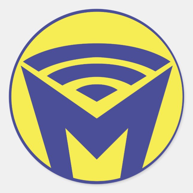 MIN - Stickaren! Runt Klistermärke (Framsida)