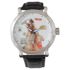 Min Stil mahjong Armbandsur