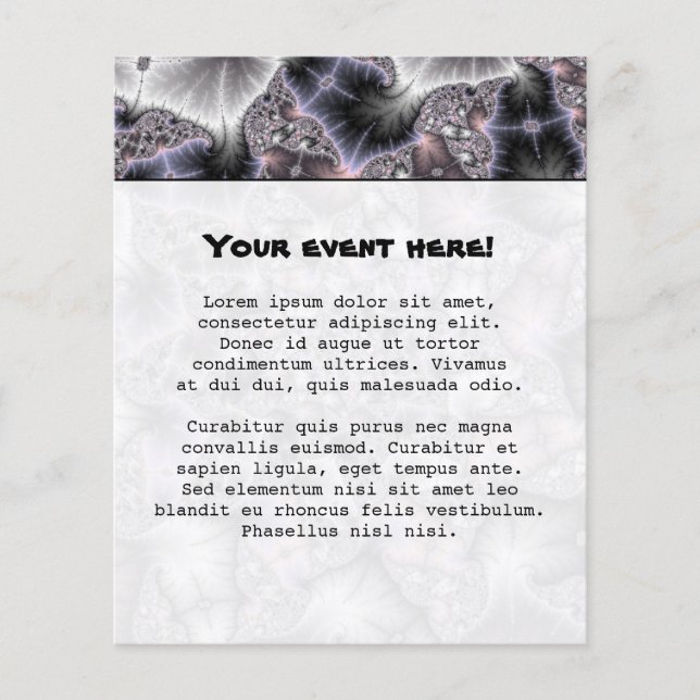 Min stjärna - Fractal Art Flygblad (Framsidan)