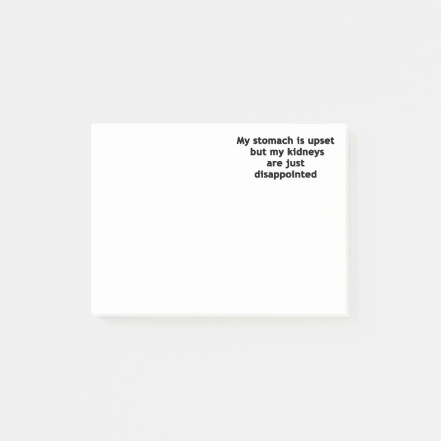 Min stomme är uppdelad post-it block (Framsida)