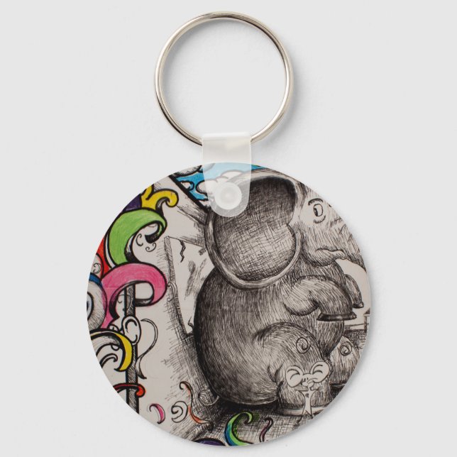 min stora överraskningsnyckelchian nyckelring (Framsida)