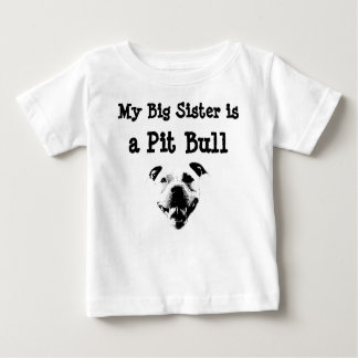 Min stora syster är en Pit Bull barn-tshirt Tee