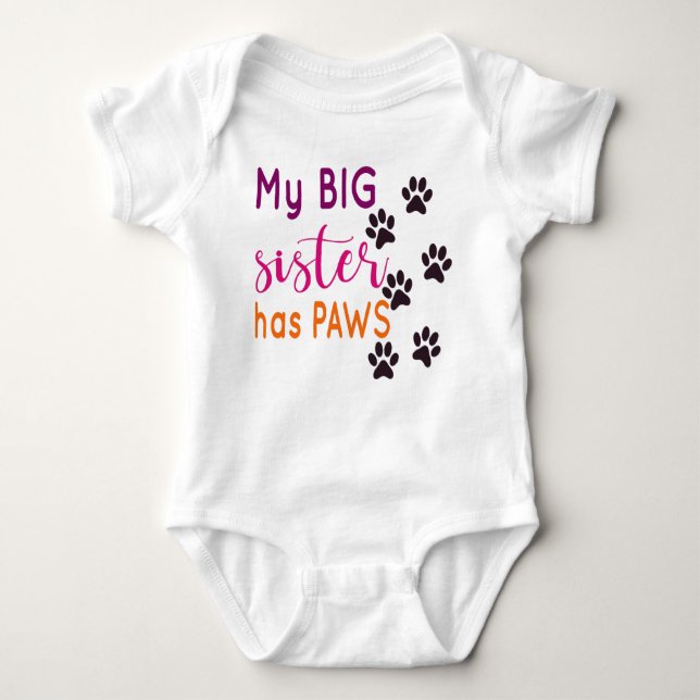 Min stora syster har Tass - Cute T Shirt (Framsida)