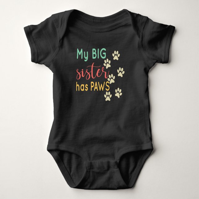 Min stora syster har Tass - Cute T Shirt (Framsida)