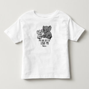 Min stora syster Kärlek mig med Personlig Namn T Shirt