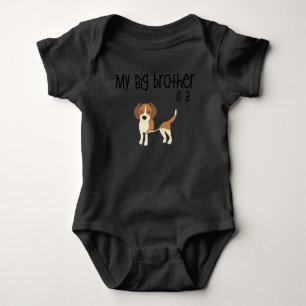 Min storebror är en beagle, babyskor Gift, Hund T Shirt