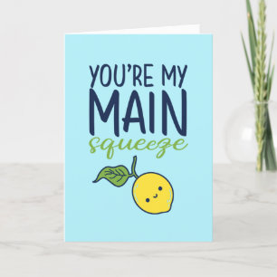 Min största högljudda Lemon Pun Funny Valentindag Helgkort