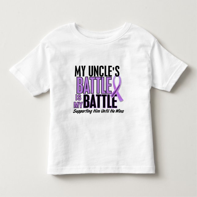Min strid för 1 Lymfkörtelcancer för Uncle T-shirt (Framsida)