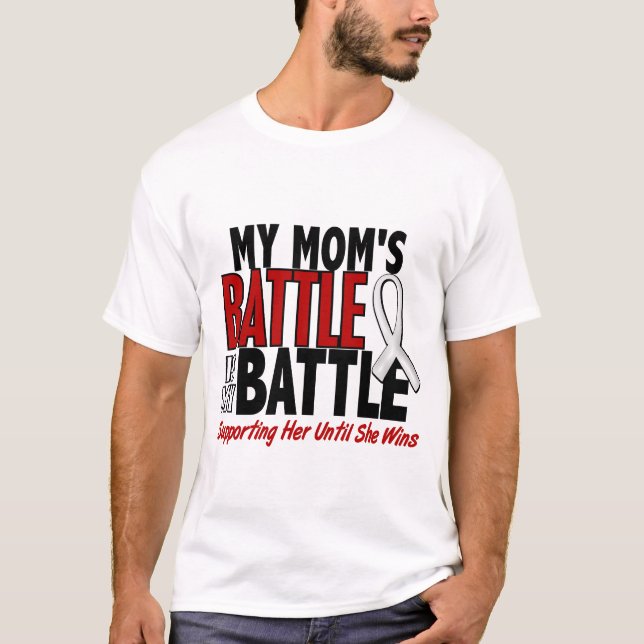 Min strid för 1 mammaBEN/LUNGCANCER Tee (Framsida)