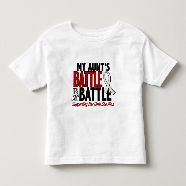 Min strid för 1 mosterBEN/LUNGCANCER Tee (Framsida)