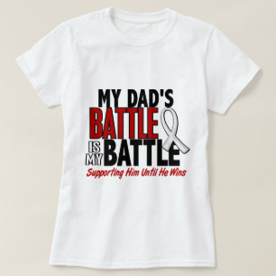 Min strid för 1 pappaBEN/LUNGCANCER Tee Shirt