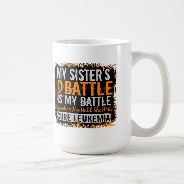 Min strid syster för för 2 Leukemia Kaffemugg (Höger)