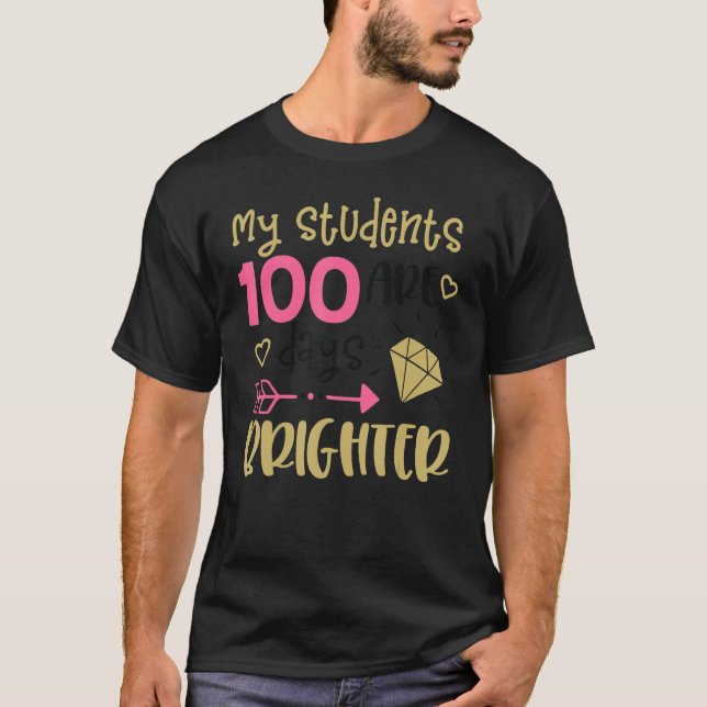 Min Studenter är 100 dagar ljusare T Shirt (Framsida)