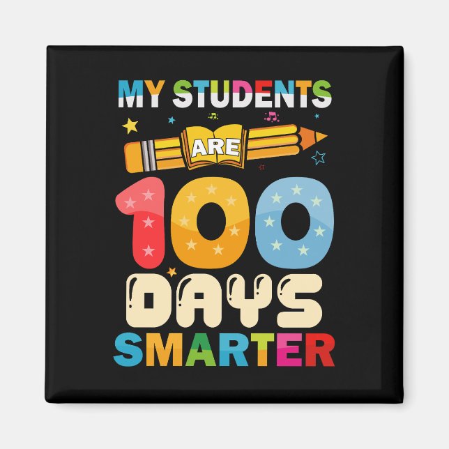 Min Studenter är 100 dagar smartare lärare Magnet (Framsidan)