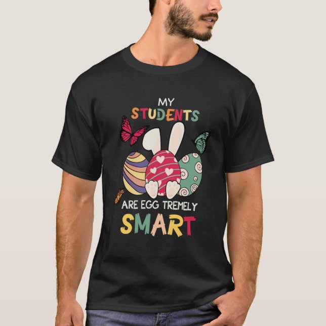 Min Studenter är en mycket smart Påsk-lärare. T Shirt (Framsida)