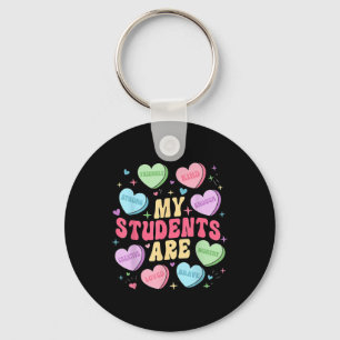 Min Studenter är lärare Valentines day Candy Nyckelring