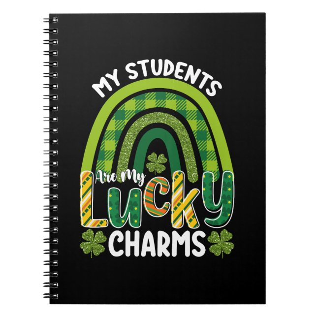 Min Studenter är min Lucky Charms St patrick's day Anteckningsbok (Framsidan)