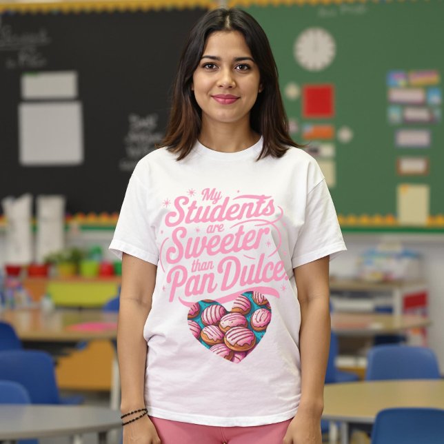 Min Studenter är sötare än Pan Dulce Concha T Shirt (My Students are sweeter than Pan Dulce Concha T-Shirt.)