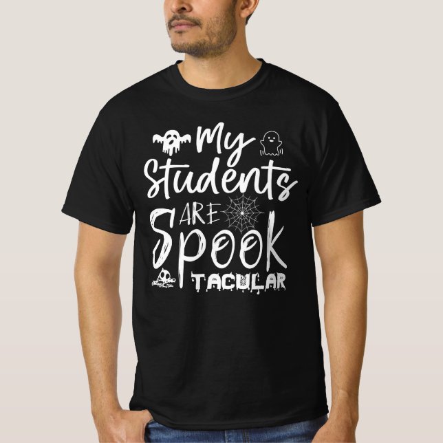 Min studenter är uppseendeväckande, rolig hallowee t shirt (Framsida)