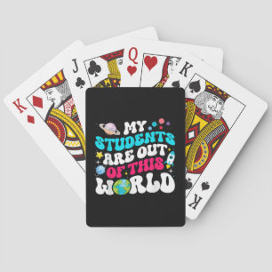 Min Studenter är ute ur den här världsrymslärarcu Casinokort