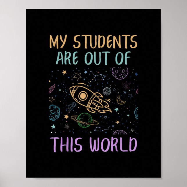 Min Studenter är ute ur denna världslärare Poster (Framsidan)