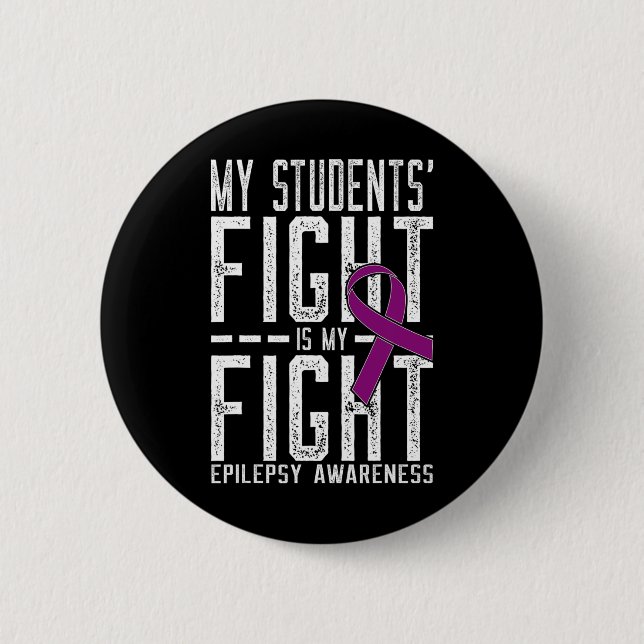 Min Studenter Fight är min Epilepsimedvetenhet i k Knapp (Framsida)