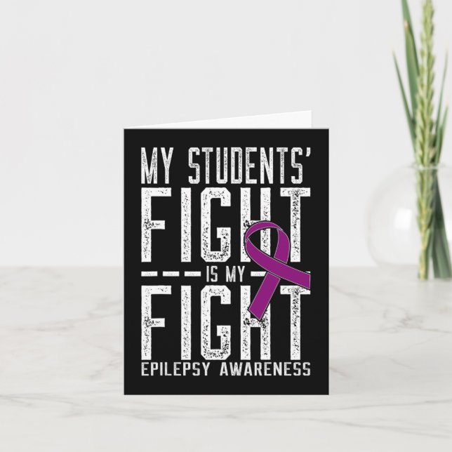 Min Studenter Fight är min Epilepsimedvetenhet i k Kort (Framsida)