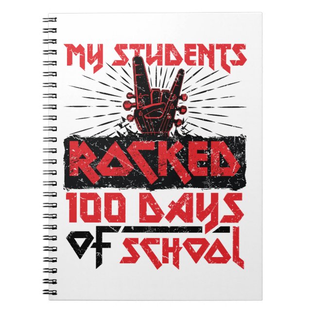 Min Studenter har 100 dagar med skollärare Anteckningsbok (Framsidan)