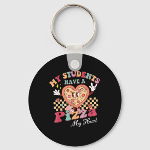 Min Studenter har en pizza av min hjärtelärare Nyckelring