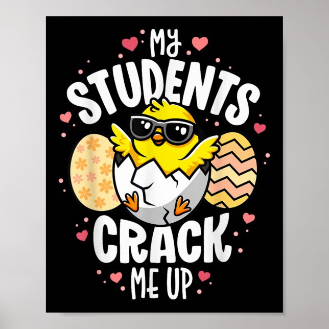 Min Studenter krackar upp mig på ett nyttigt Egg P Poster (Framsidan)