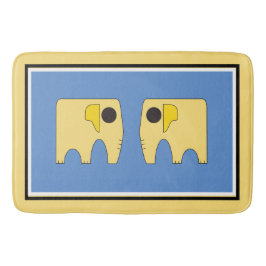 Min Sunny Elephant på Blue Badrumsmatta