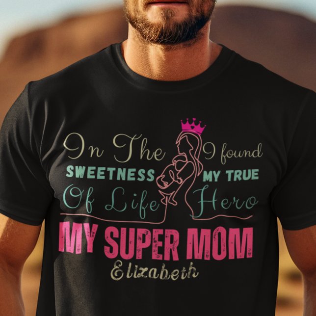 Min Super Mamma Mors dag Födelsedag T Shirt (Skapare uppladdad)