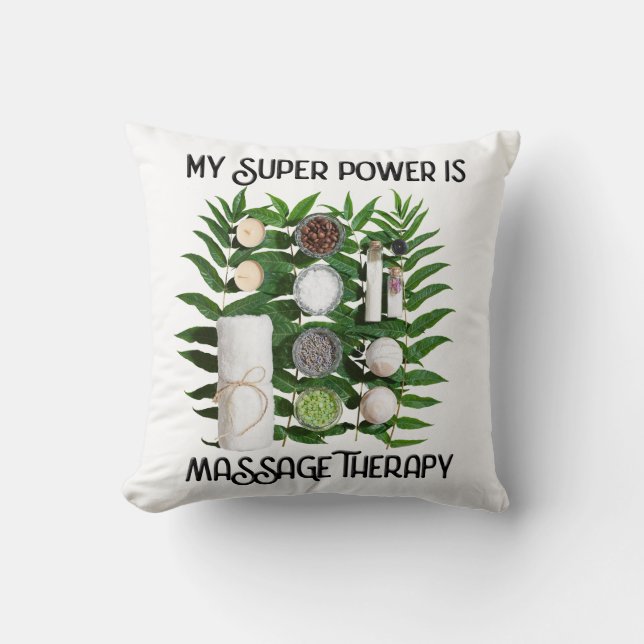 Min superkraft är massage terapi kudde (Framsida)