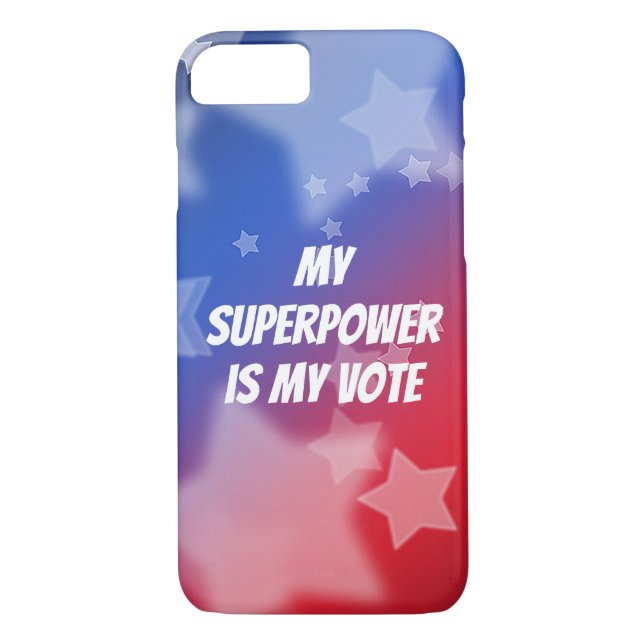 Min supermakt är min röst Case-Mate iPhone skal (Baksida)