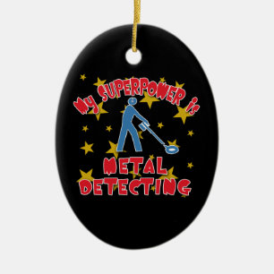 Min Superpower är att avkänna för metall Julgransprydnad Keramik