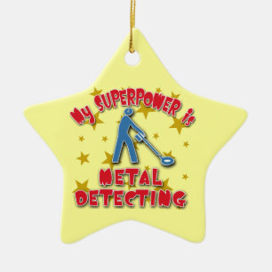 Min Superpower är att avkänna för metall Julgransprydnad Keramik