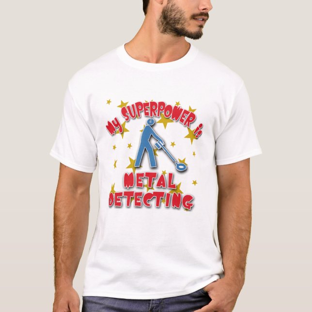 Min Superpower är att avkänna för metall T-shirt (Framsida)